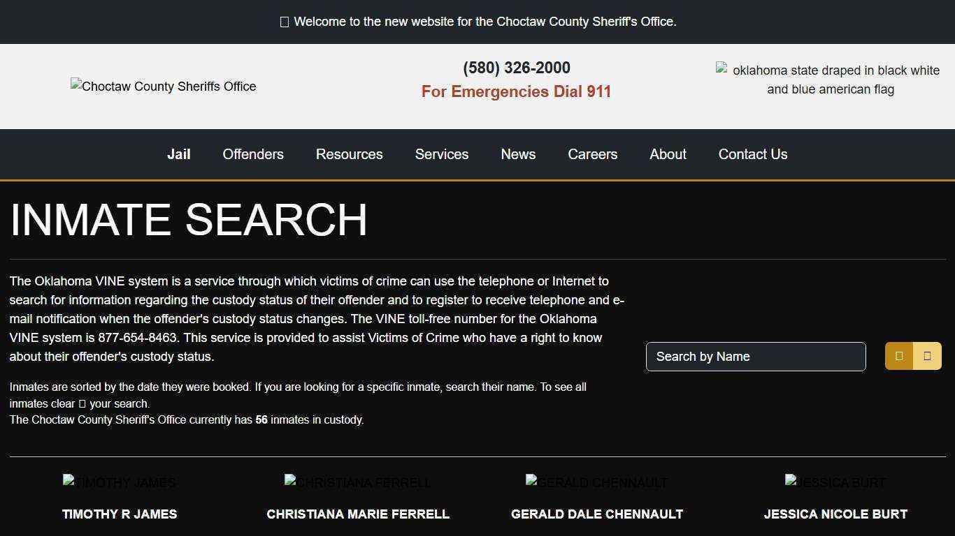 Inmate Search - Choctaw County Sheriff's Office